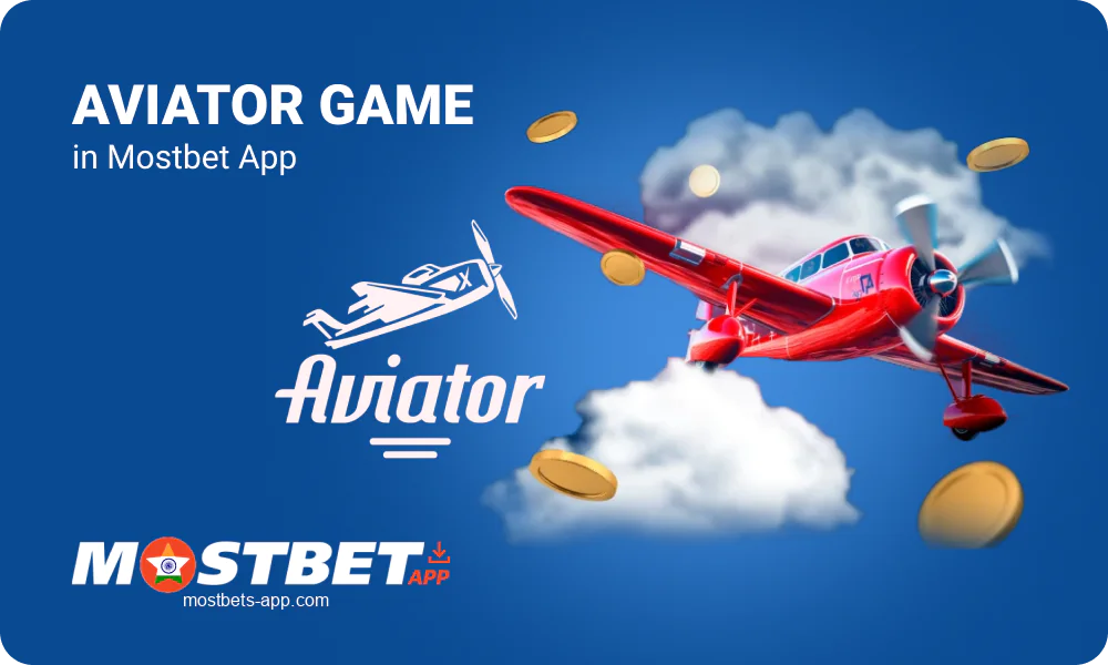 Aviator Crash game in Mostbet India app