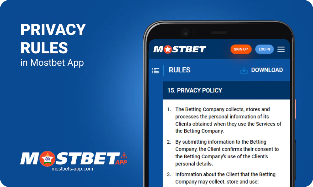 Mostbet App Privacy Policy